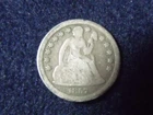 1857 Seated Liberty Dime  PHILADELPHIA  Mint 10 Cents VG DETAILS FREE SHIP C131