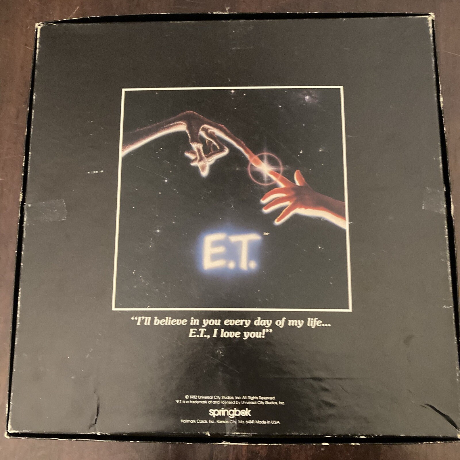 Vintage E.T. SPRINGBOK 1000 Piece Puzzle ET Universal City Studio 1982 COMPLETE