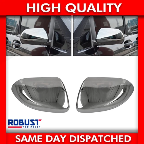 2 PCS CHROME WING MIRROR COVER CAP S.STEEL FOR MERCEDES VITO W447 (2014-2023)
