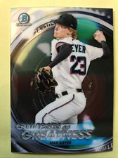 2020 Bowman Chrome Glimpses Of Greatness MAX MEYER Rookie RC, MARLINS #GOG-MM