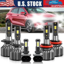 For Kia Sportage 2011-2016 6X LED Headlight Bulb High Lo Beam+Fog Light Kit 6PCS