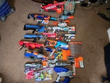 Lot of 19 Nerf Guns with Mags and Darts Not all tested 