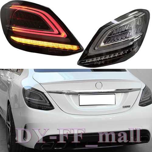 Conjunto de luces traseras LED ahumadas para Mercedes-Benz Clase C W205 C63S C63 2014-2021 - Imagen 2 de 16