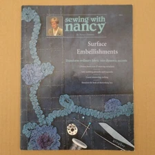 Sewing With Nancy #013 by Nancy Zieman Surface Embellishments 1996 19 pages