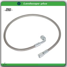 24 Length Hose Stainless Steel Braided Turbo Oil Feed Line 4an 90 Degree Ptfe