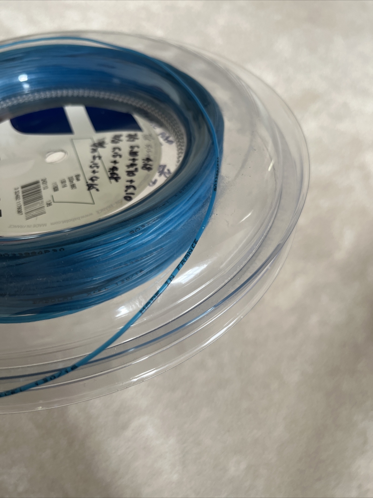 Babolat Xcel 16 Gauge 1.30mm Tennis String Blue One Set 40 ft
