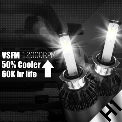 XENTEC White High Power COB 200W 20000LM H1 LED Headlight HID CONVERSION KIT