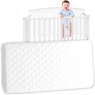 Baby Toddler Cot Bed Foam Mattress Breathable Quilted Cover