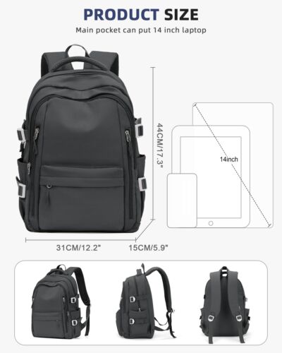 Lightweight Backpack for Women Large Laptop Travel Backpack Casual Daypack Ba... - Picture 3 of 7