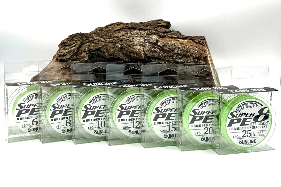SUNLINE New Super PE 8 Braid Light Green 150m 6lb 8lb 10lb 12lb 16lb 20lb 25lb