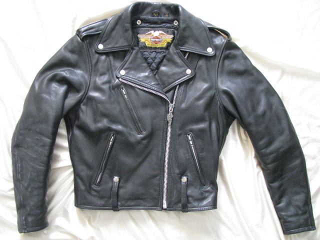 Harley Davidson Motorcycle Leather Jacket H-D Vtg 90s Cycle Champ