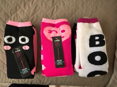 NOBO no boundaries women's socks 2 pairs shoe size 4 10 crew socks you choose