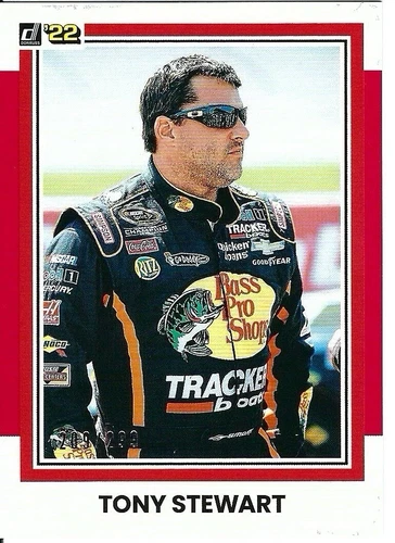 2022 Donruss Racing Base Retro 1981 Red #129 Tony Stewart /299 Chevrolet NASCAR