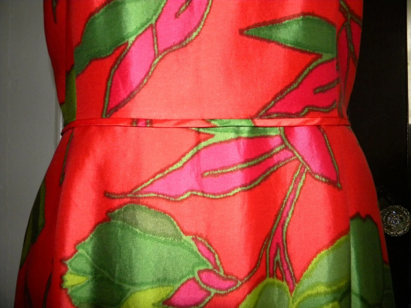 BELLISSIMO abito Kate Spade in seta con scollo di perline stampa floreale taglia 10