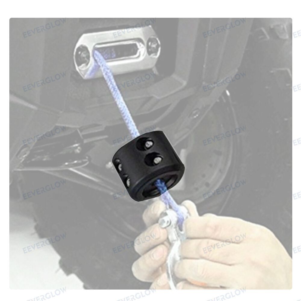 Winch Stopper Stop Rubber Heavy Duty Cable Line Waterproof Rope Hook ATV UTV - Foto 9