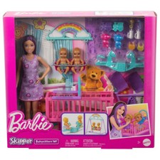 Image of Barbie Skippers Babysitters Twin Nursery  Playset
