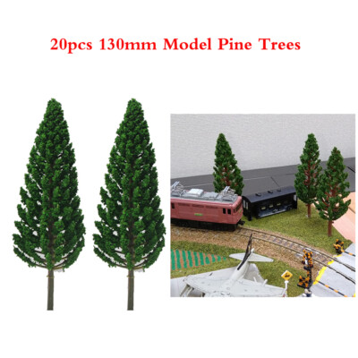 20pcs 13cm Model Pine Trees Architecture Railroad Train Park Landscape Layout