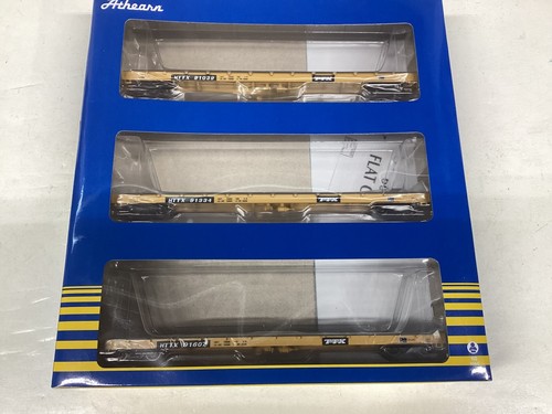 Athearn #98086 HO scale "Trailer Train” 60' flat car set of 3 - 第 1/2 張圖片