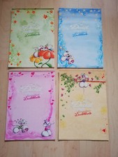 5 verschiedene bunte A 4 Blockbl&auml;tter frisch vom Diddl Block selten