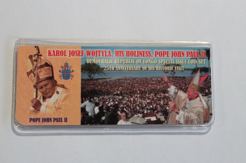 Congo Karol Joseph Wojtyla, His Holiness Pope John Paul II Franc Coin Set