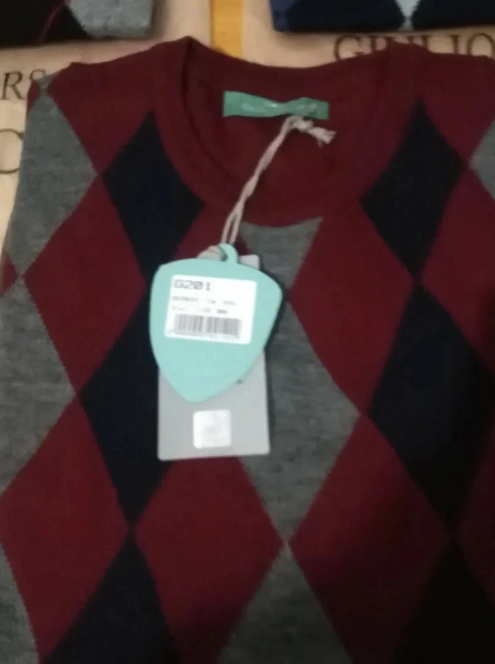 Pullover ,Corsari con Rombi vari colori TAGLIA M /L , XL 2XL 3XL - Immagine 4 di 4