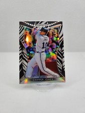 2019 PANINI PRIZM BASEBALL CHIPPER JONES #201 ZEBRA PRIZM REFACTOR #54/99