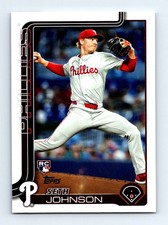 #362 2025 Topps BASE Seth Johnson RC Philadelphia Phillies