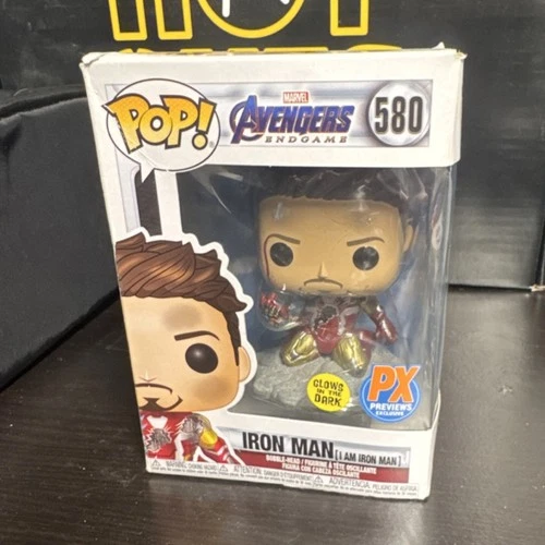 Funko Marvel Avengers Endgame Iron Man PX Previews Glow Pop! Vinyl #580