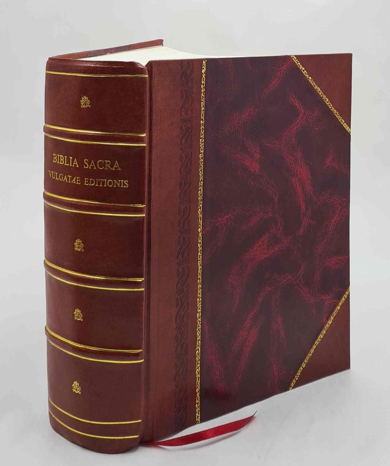 Vulgate Latin Bible Leather Bound Edition with Chronological Notes