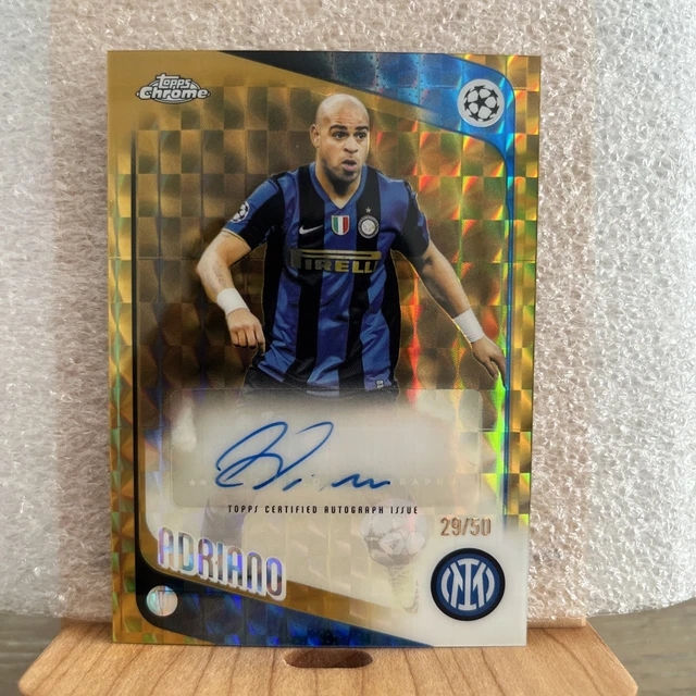Topps Chrome UCC 2025/26 Adriano Auto Gold Geometric /50 Inter Milan