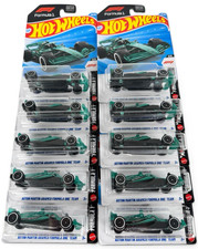 Lot Of 10 - Hot Wheels Formula One F1 - Aston Martin Aramco - 2026 F1 5/5 NEW