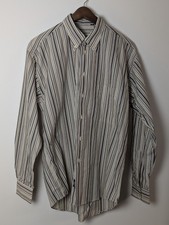 Burberry London Men’s Striped Button Down Shirt Long Sleeve Made in USA M