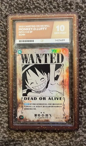 Monkey D. Luffy OP13-118 WANTED SP Alt Art Chinese One Piece ACE 10 POP 1