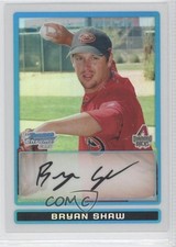 2009 Bowman Chrome Prospects Refractor 155/500 Bryan Shaw #BCP171 0a1