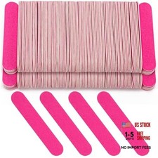 400 mini limas de uñas desechables a granel 3,4 pulgadas tablas de esmeril de doble cara 400 piezas