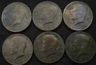 Lot Of Toned Kennedy Half Dollars. 6 Coins.