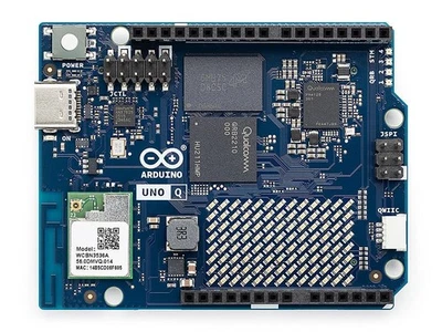 Arduino UNO Q, Quad-Core 2 GHz MPU, 160 MHz MCU, 2GB RAM, 16GB eMMC, 5V/3A - Bild 1 von 4