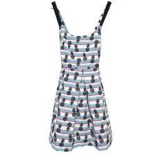 Zara Trafaluc Pineapple Print Dress Women S Sleeveless Sun Dress Party Whimsical