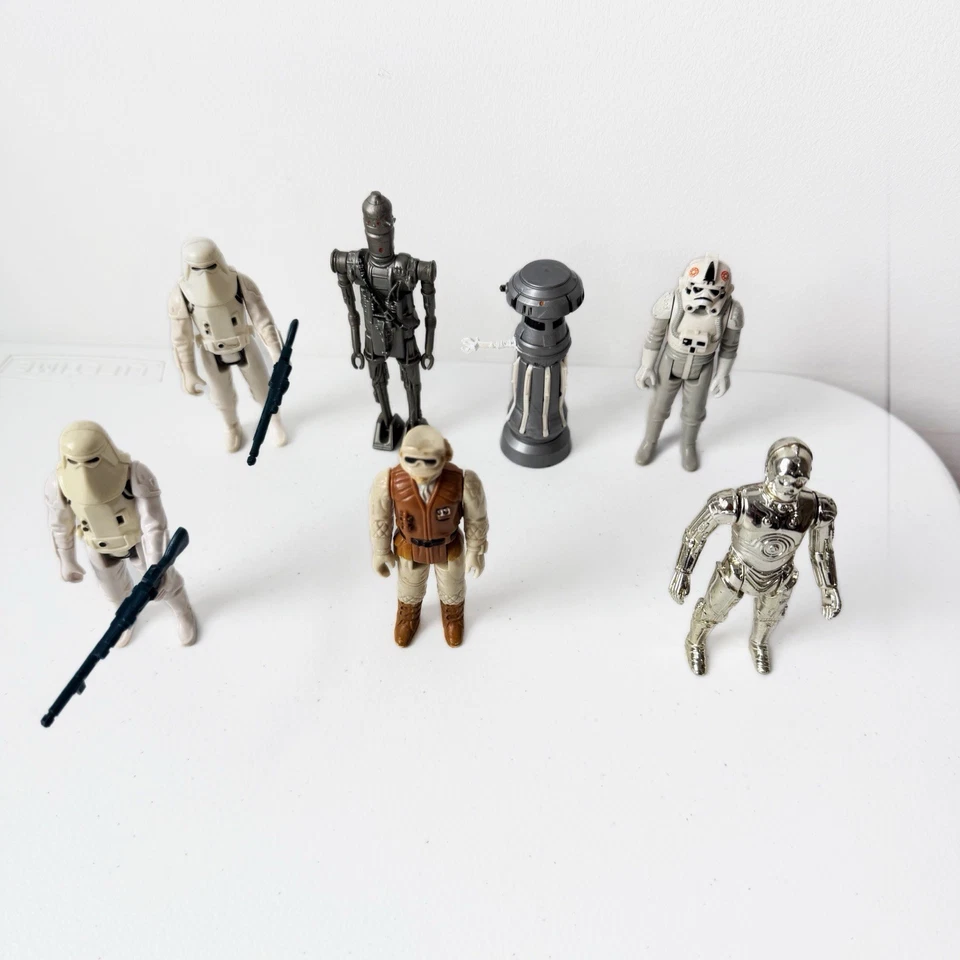 Vintage 1980s Star Wars Mixed Lot 7 Figures- ESB Patch-Chewy Bandolier Case - Image 3 of 4