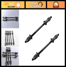2Pcs 190MM Black Bike Axle for Multi-Speed Rear Hub, 3/8" Conical Nut  Washer K