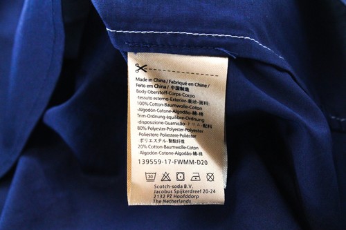 SCOTCH & SODA Ams Couture Blue Shirt XL Cotton Long Sleeve Button-Up for Men * - Picture 7 of 7