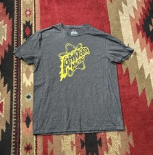 Amoeba Music Logo Graphic T-Shirt Gray Large Made in USA