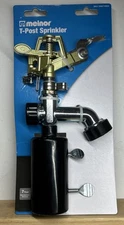 Melnor T-Post Mountable Adjustable Impact Water Sprinkler, Up To 85’ NEW