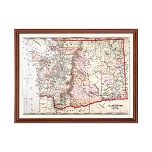 Old Map of Washington 1904 - Vintage Washington Art - Picture 1 of 29