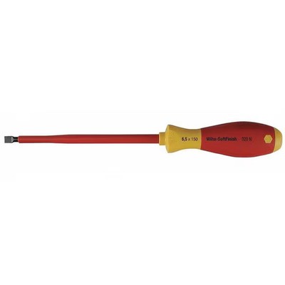 Wiha Insulated Slotted Screwdriver 1/8 in Round 32012 Wiha 32012 084705320120