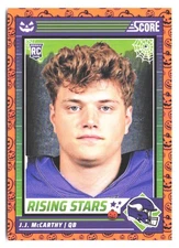 2024 Score-A-Treat #19 J.J. McCarthy Rising Stars Orange Pumpkin
