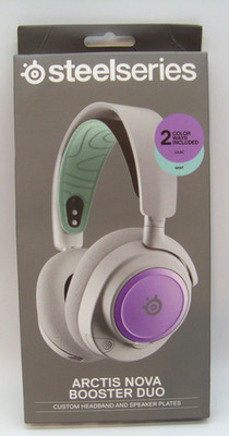 SteelSeries Exclusive Arctis Nova Booster Duo - Lilac/ Mint Colors, NEW