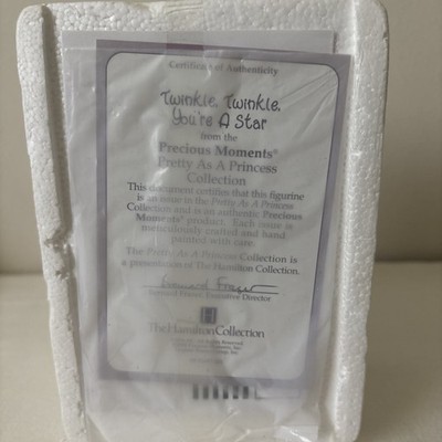 Precious Moments  Twinkle, Twinkle, You re A Star  Pretty As A Princess w/ COA