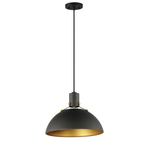Maxim Dawn 12" Metal Shade - Black 1-Light - Picture 1 of 4