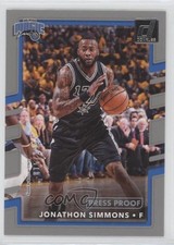 2017-18 Panini Donruss Press Proof Silver 15/299 Jonathon Simmons #109 4ns